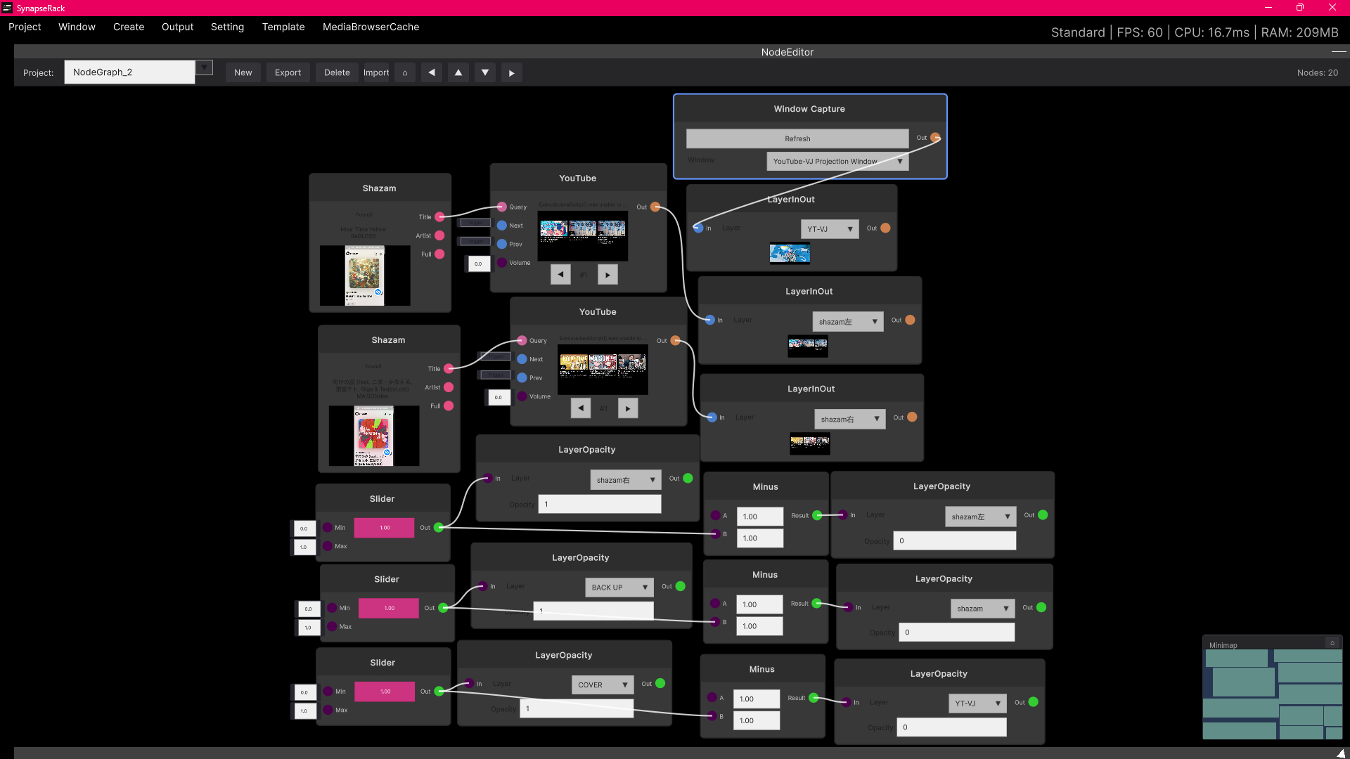 サブカル系VJのB2Bセッティング